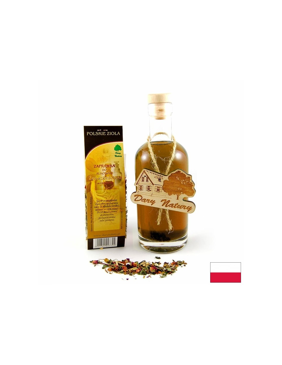 Ginsengwurzel - Trockenkraut zur Tinktur - Vitalität und Vitalität, 20-30 g <tc>Dary Natury</tc>