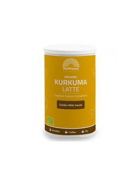 Organic Latte Turmeric with Coconut and Ceylon Cinnamon, 175 mg powder - Nutra Best Europe