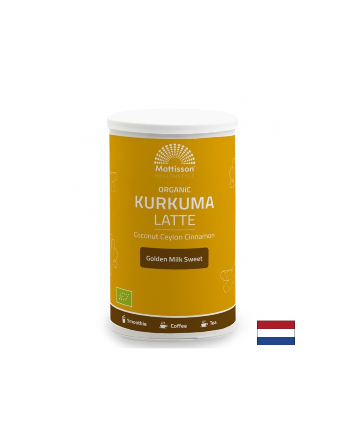 Bio -Kurkuma mit Kokosnuss und Ceylon -Zimt, 175 mg Pulver