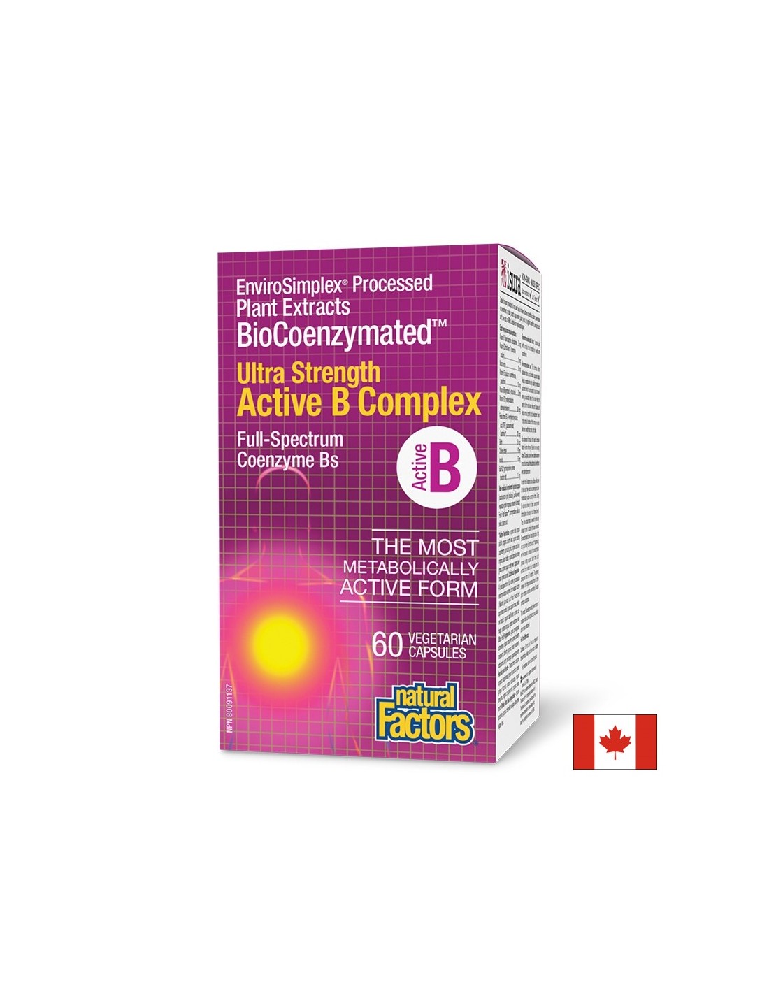 Biocoenzymated ™ Active B-Komplex-Ultra-Stärke, 60 V-Kapseln