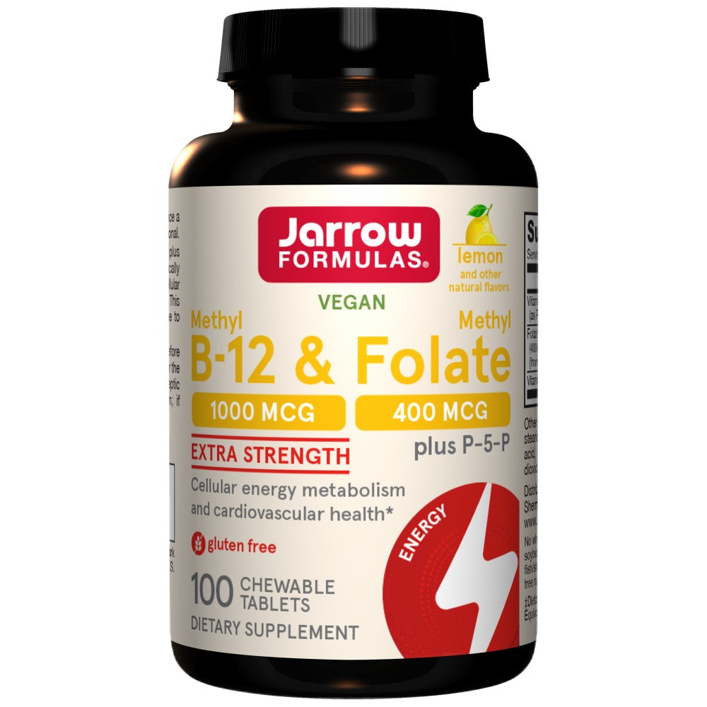 Methyl B -12 1000 MCG & Methylfolat 400 mcg - 100 kaubare Tabletten