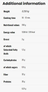 Hohes Protein 35% - Reduzierter Carb | Tagliolini - 200 Gramm