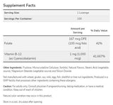 Vitamin B-12 1000 mcg | mit Folsäure - 250 sublinguale Tabletten