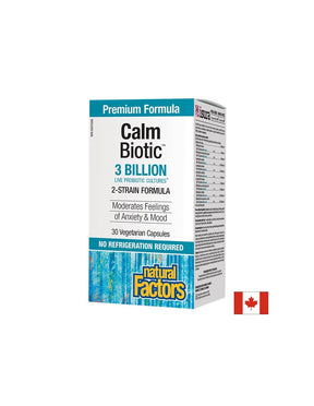 Calm Biotic® 3 Billion Live Probiotic Cultures, 2 Strains - 30 capsules - Nutra Best Europe