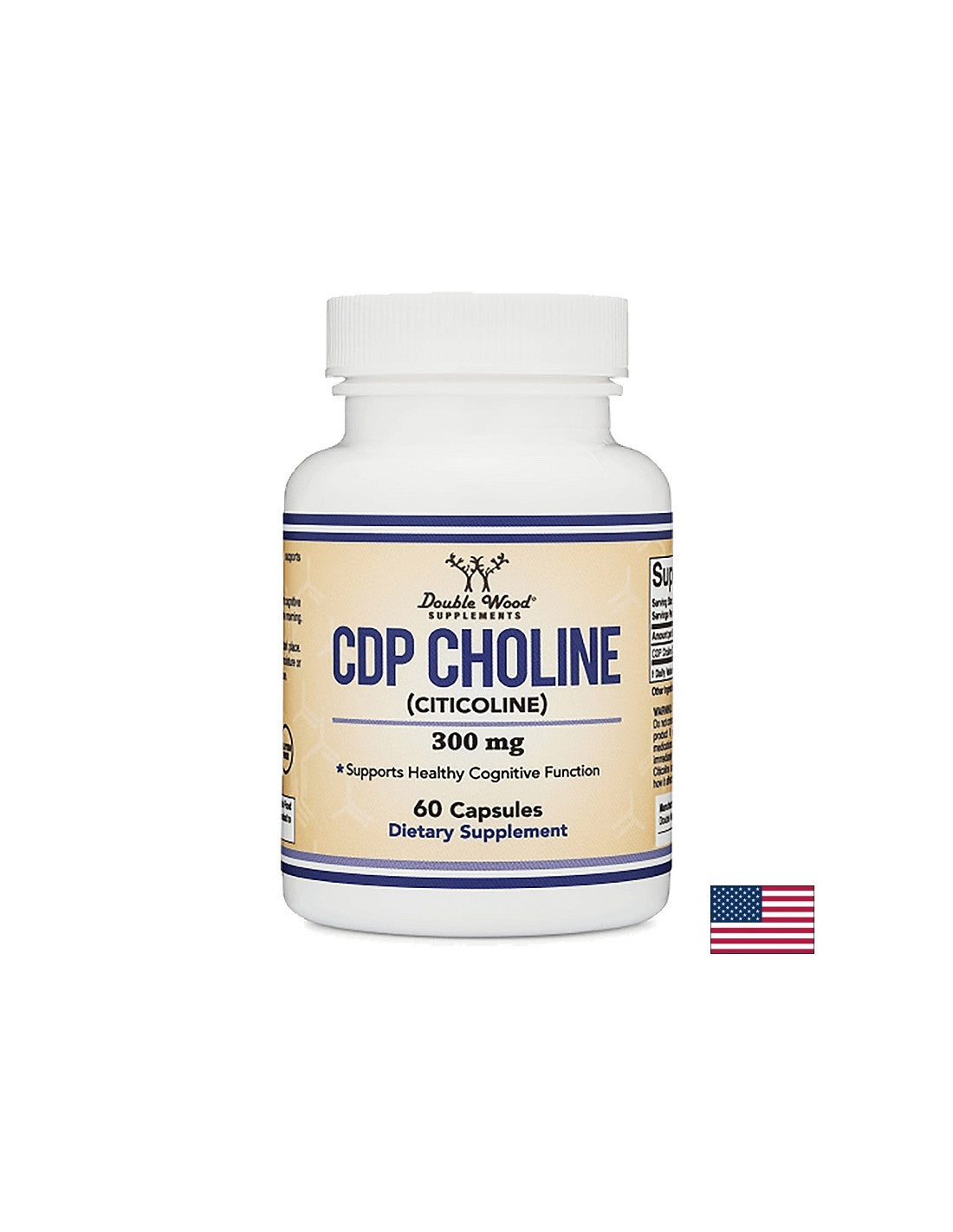 CDP-Cholin (Citicolin), 300 mg, 60 Kapseln <tc>Double Wood</tc>