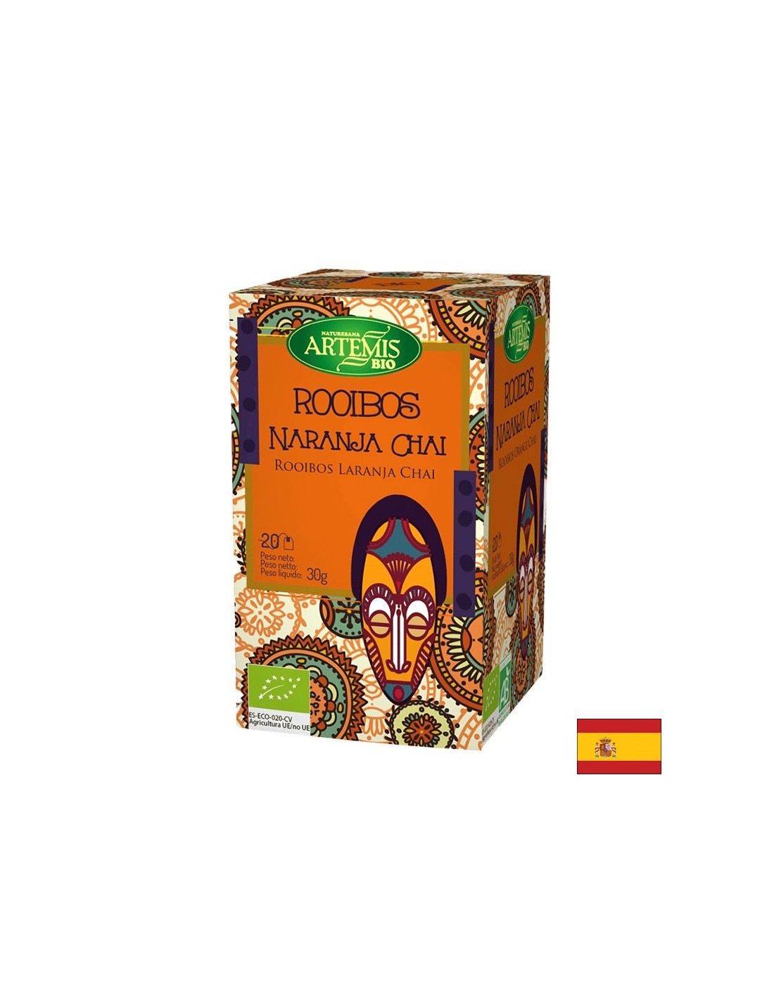 Rooibos Tee mit Orange, 20 Filterbeutel Herbes del Moli