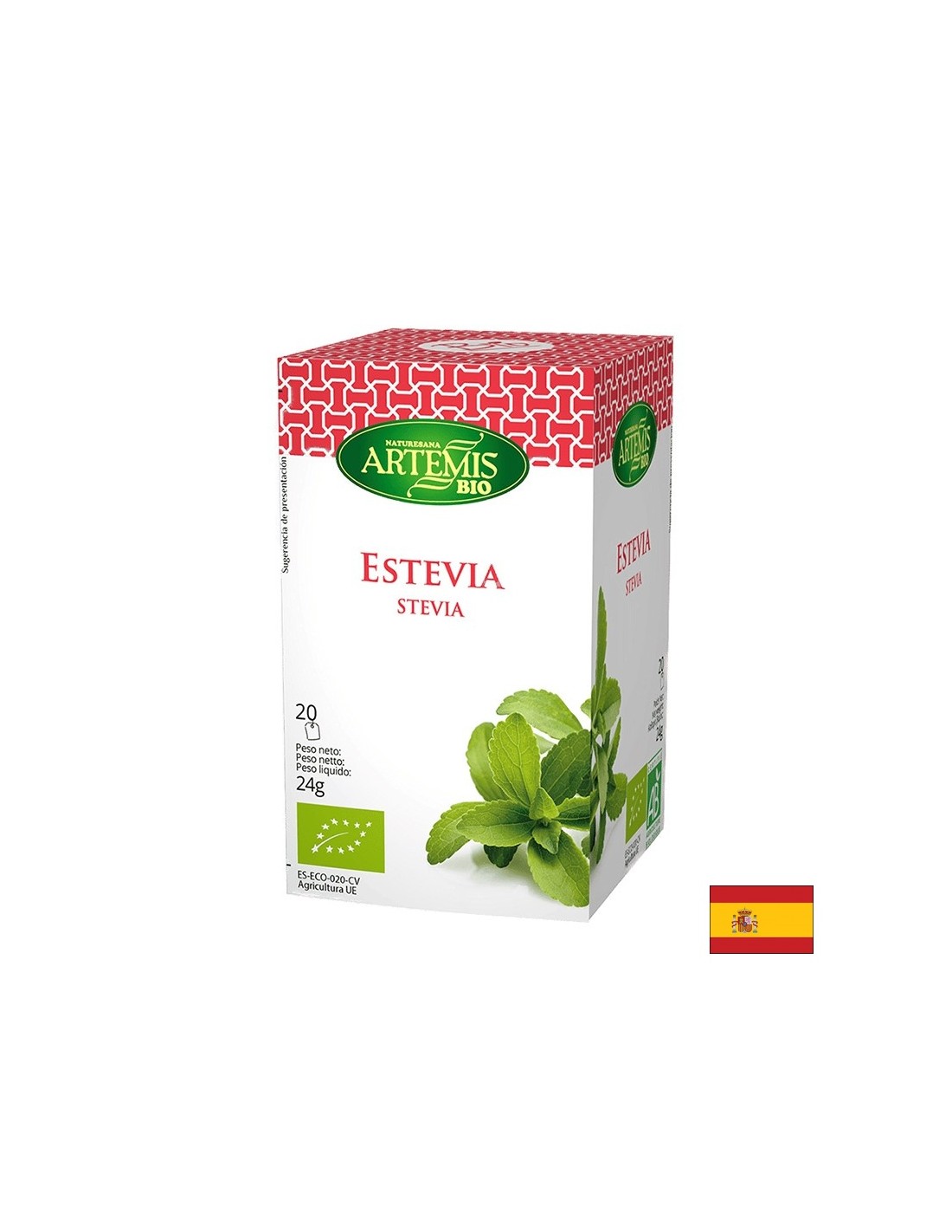 Tee Stevia Bio, 20 Filtertaschen