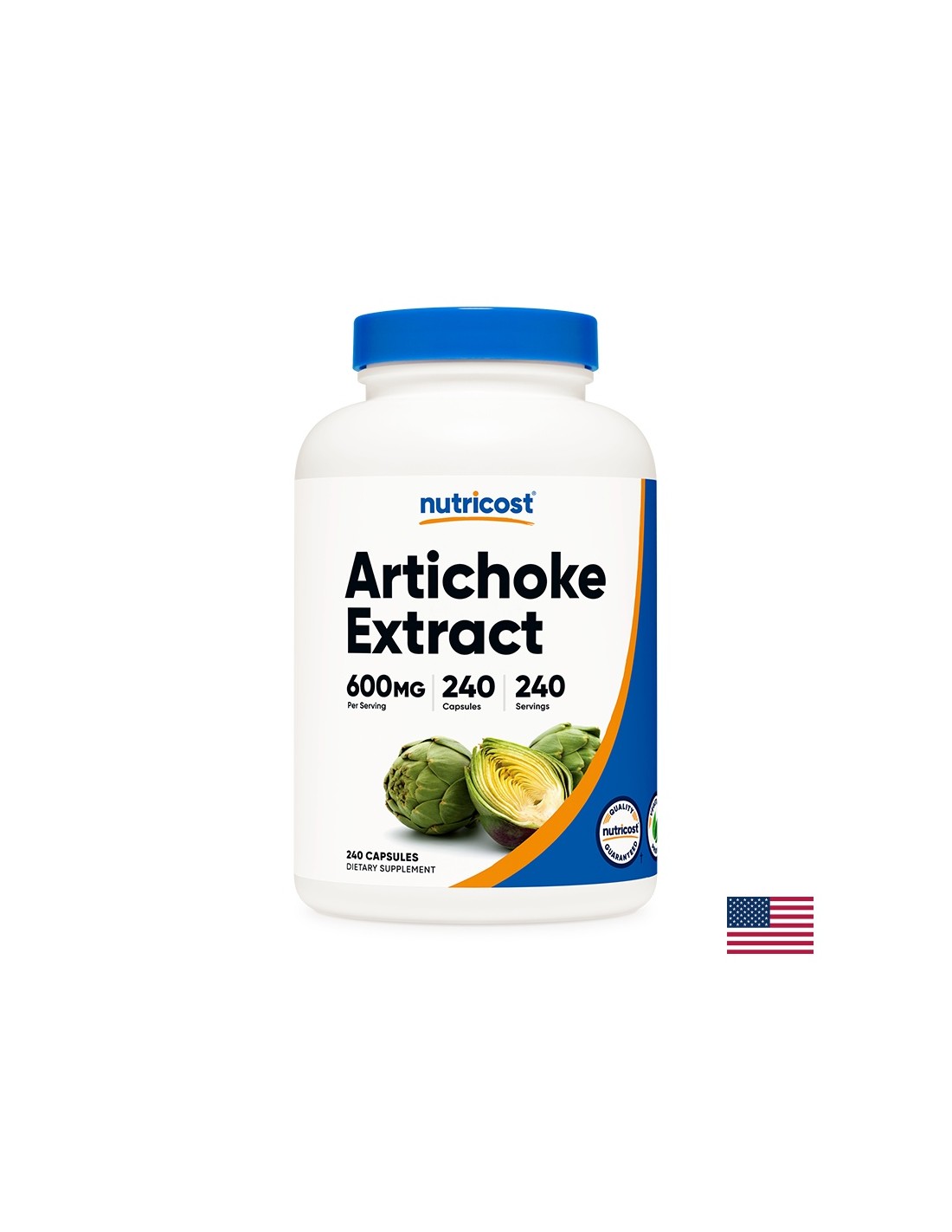 Leber und Gallenblase - Artischocke, 240 <tc>Nutricost</tc> Kapseln