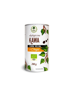 Black coffee with Chaga Bio, 200 g - Nutra Best Europe