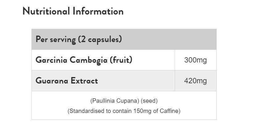 Garcinia Cambogia und Guarana - 60 Kapseln