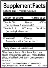 Pueraria Mirifica - Puresterol® | mit Vitamin B6 & B -12 - 60 Kapseln