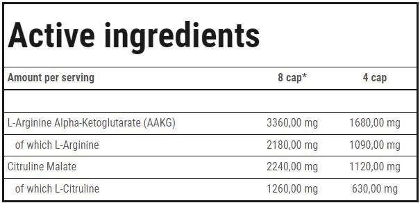 Aakg Mega Hardcore | mit Citrullin Malat - 240 Kapseln