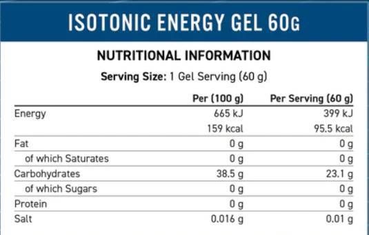 Ausdauerenergie isotonisches Energiegel - 60 Gramm