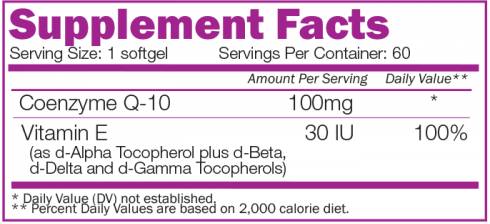 Coenzym Q10 100 mg 60 Gelkapseln