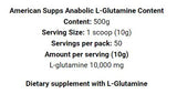Anabolischer L -Glutamin - 500 Gramm