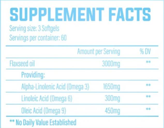 Oh-mega v | Flachssamenöl 1000 mg - 180 Gelkapseln