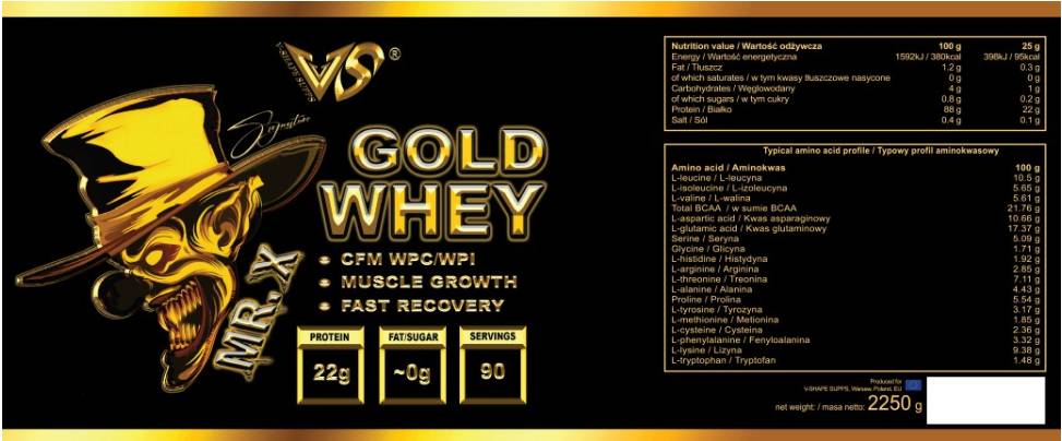 Mr. X Gold Molke 2250 Gramm