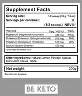 Ketolytenpulver | Ketoelektrolyte - 200 Gramm