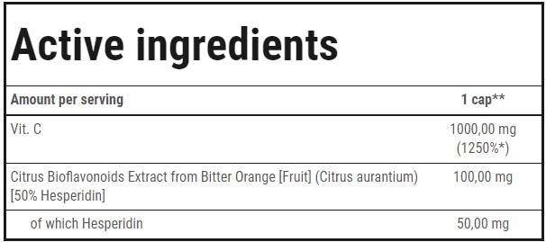 Vitamin C 1000 Ultra Bioflaw - 30 Kapseln