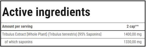 Tribulon Black - Tribulus terrestris 95% | Ultimate Herrenformel - 120 Kapseln
