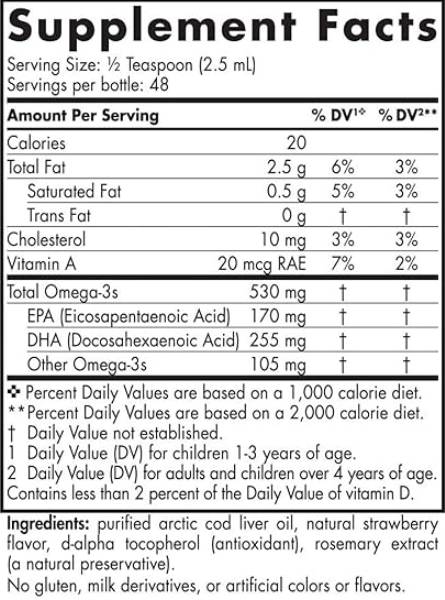 DHA -Junior -Flüssigkeit | 170 mg EPA & 255 mg DHA - 119 ml