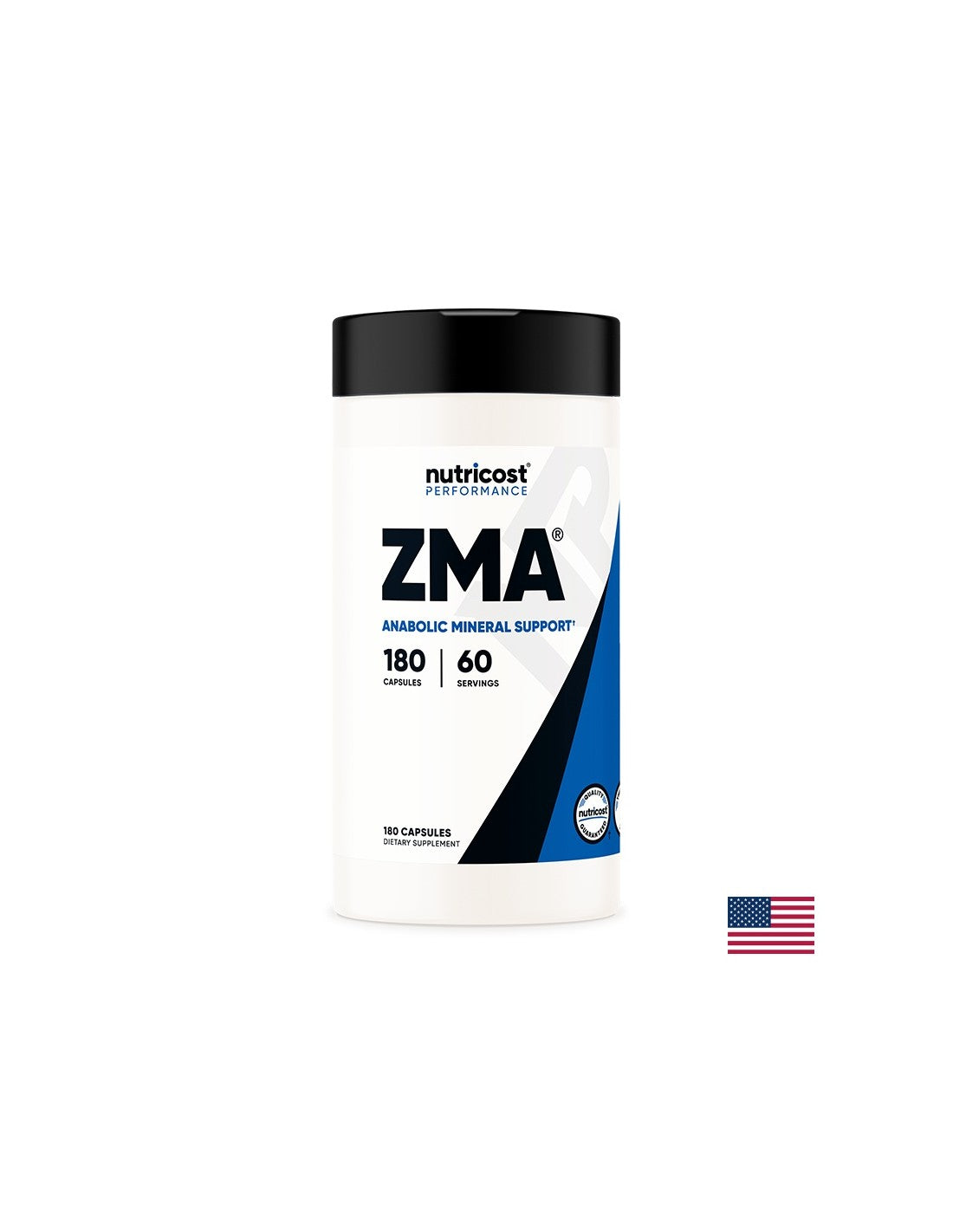 Zink, Magnesium und Vitamin B6 – ZMA, 180 Kapseln <tc>Nutricost</tc>