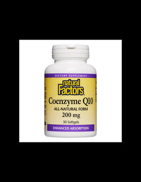 Coenzyme Q10 200 mg - 30 Gel capsules - Nutra Best Europe