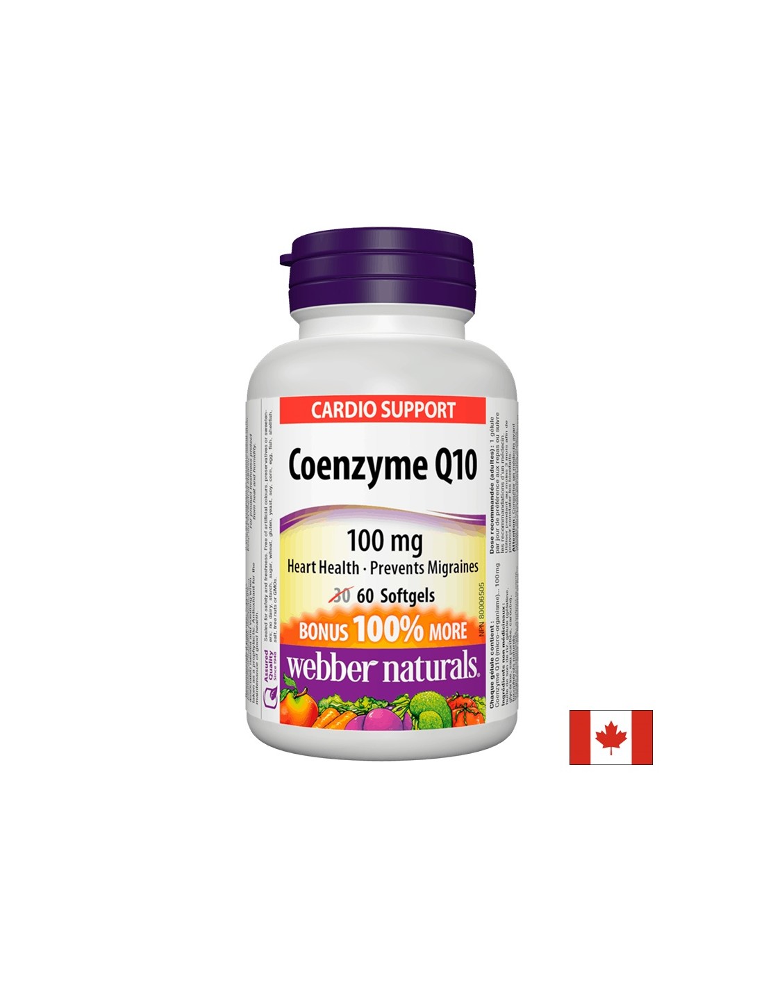 Coenzym Q10 - Herzgesundheit und Antioxidationsschutz, 100 mg, 60 Kapseln