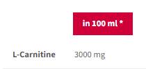 L-Carnitin 3000 Sportdauer | Schuss - 100 ml