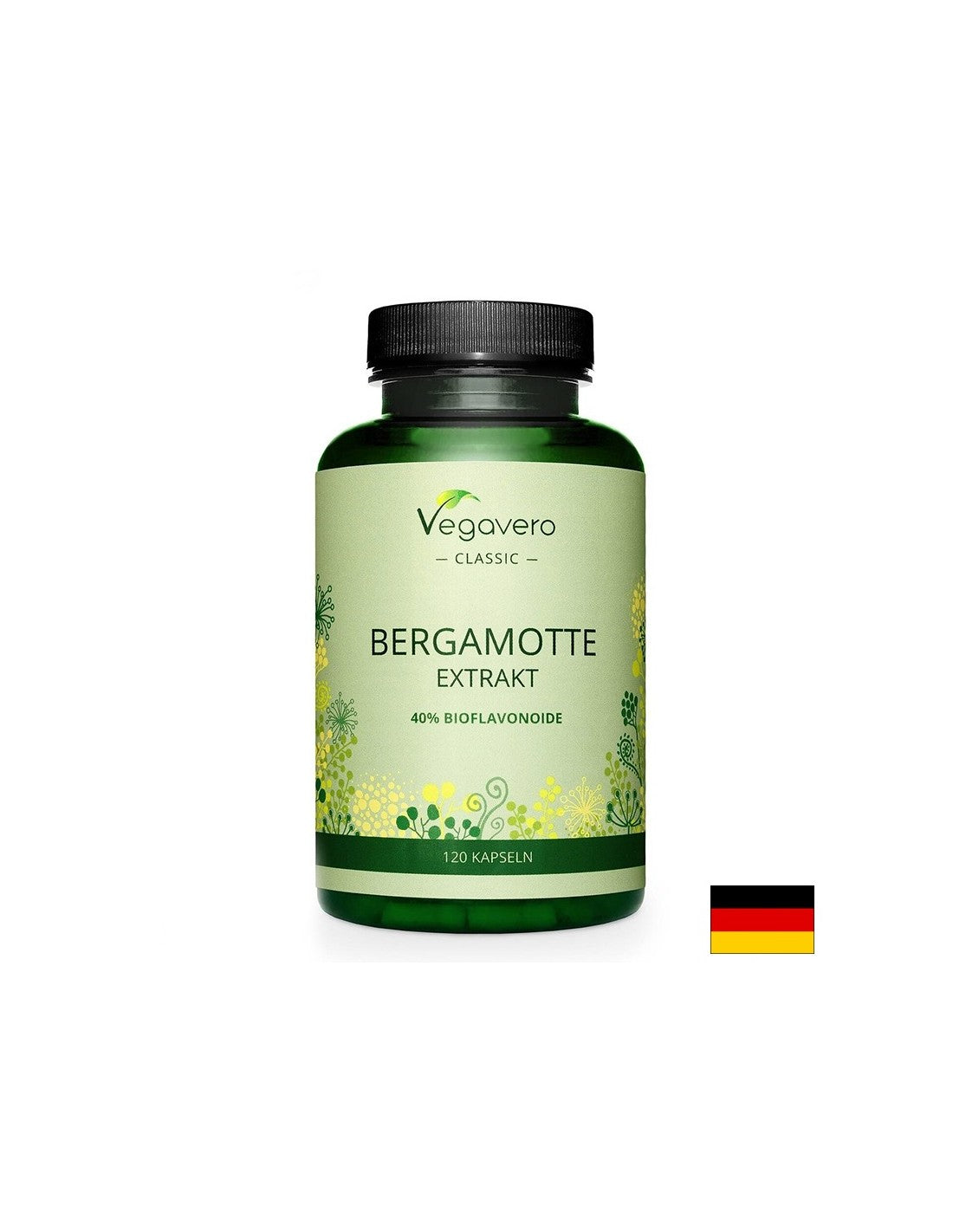 Diabetes und ein gesundes Herz - Bergamotte (Extrakt), 120 Kapseln <tc>Vegavero</tc>
