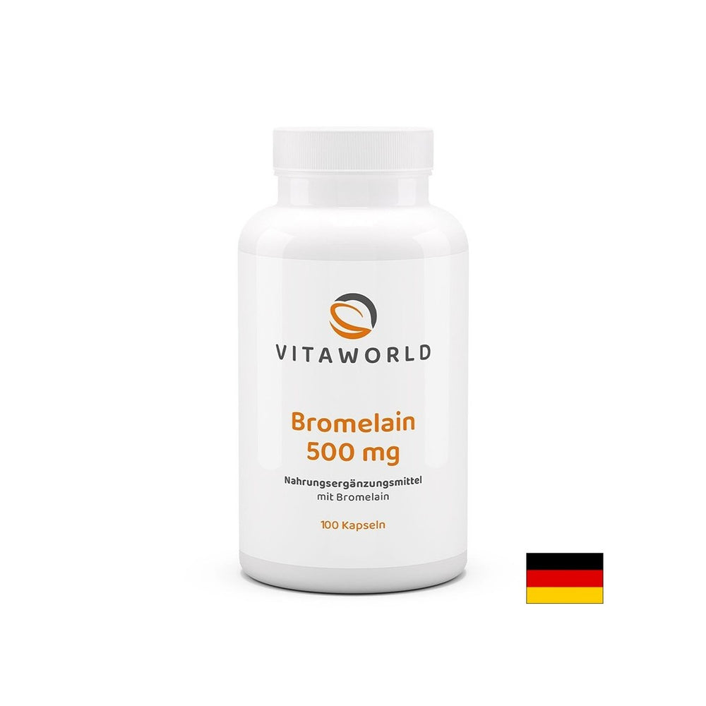 Gute Verdauung - Bromelain (aus Ananas), 500 mg x 100 Kapseln