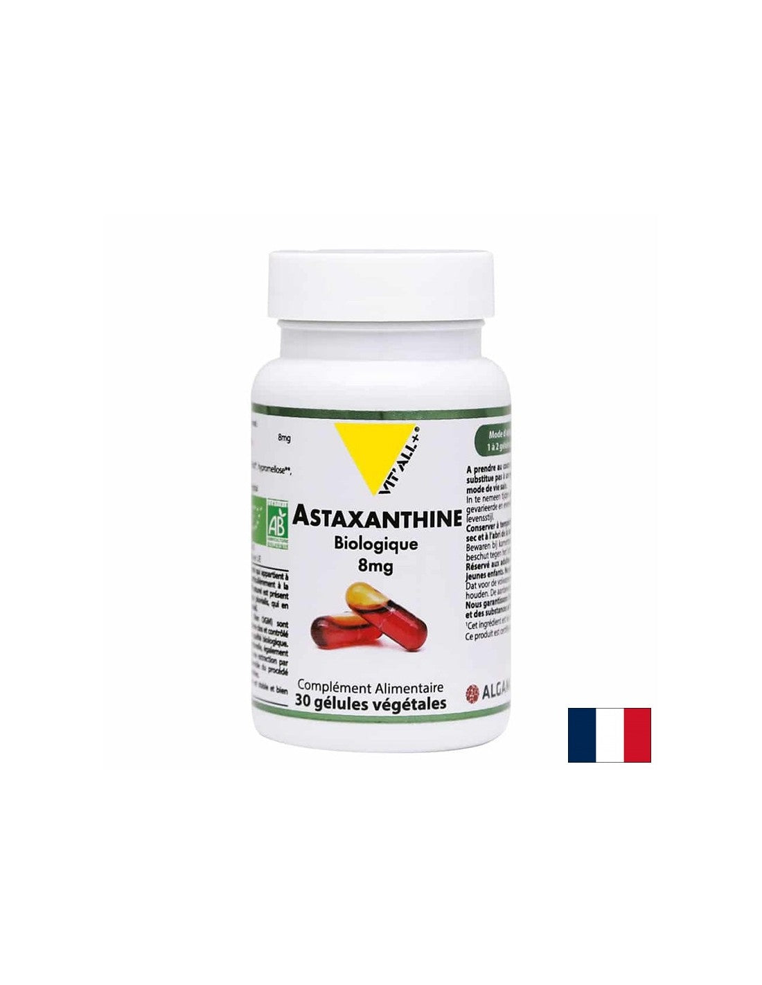 Gute Sicht und Zellgesundheit - Astaxanthin, 8 mg x 30 Kapseln