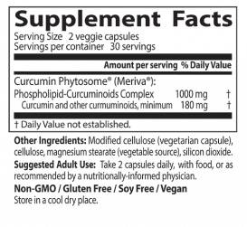 Bester Curcumin -Phytosom 500 mg / mit Meriva - 60 Kapseln