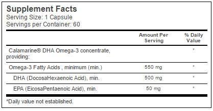 Beste DHA 500 mg / aus Calamari - 60 Gelkapseln
