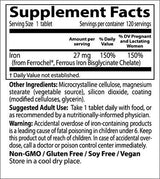 Beste hohe Absorption 100% Chelat -Eisen - 120 Tabletten