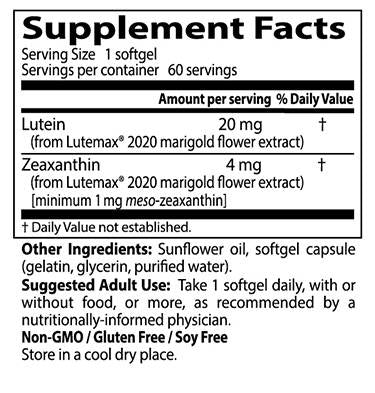 Bester Lutein 20 mg - 60 Softgele