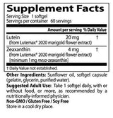 Bester Lutein 20 mg - 60 Softgele
