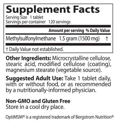 Beste MSM 1500 mg - 120 Tabletten