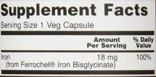 Eisen 18 mg Ferrochel - 120 Kapseln