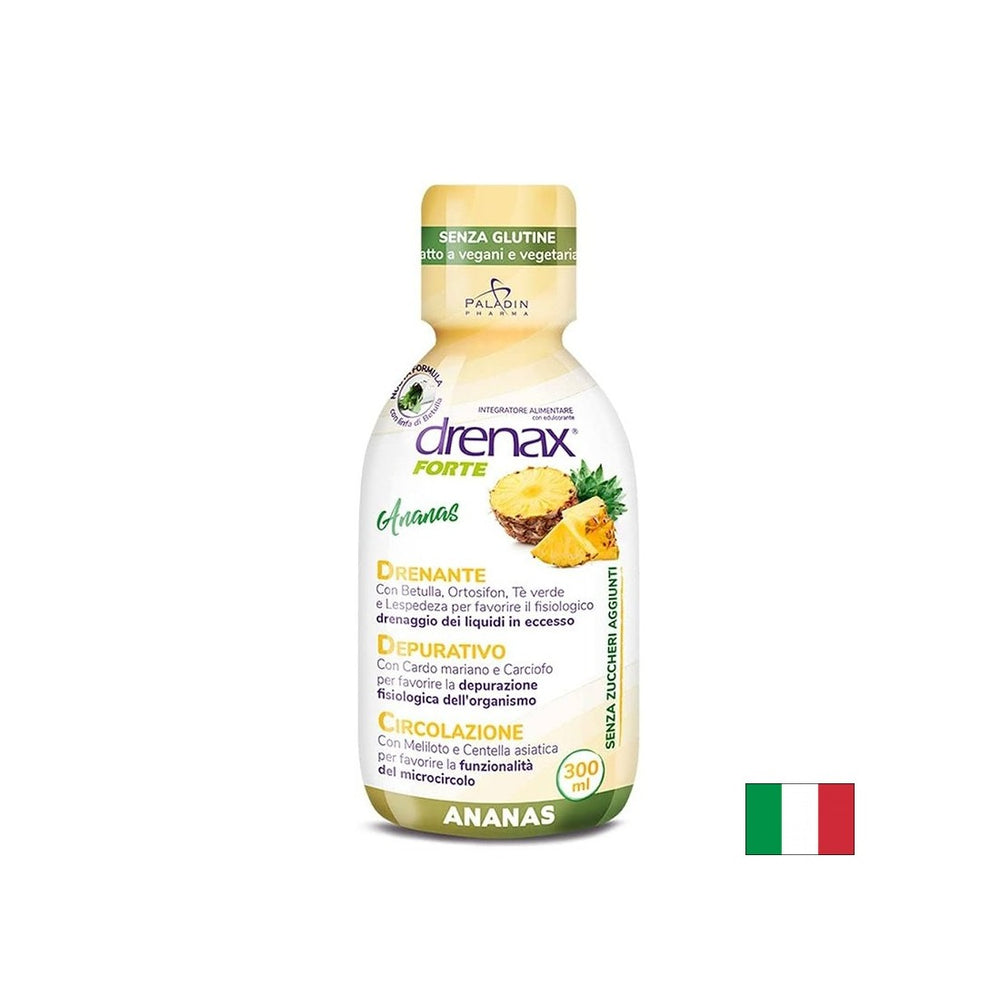 Anti -Fluid -Retentionsformel mit Ananas - DRENAX - DRENAX® Forte - Kräuterdiuretikum, 300 ml, 10 Dosen