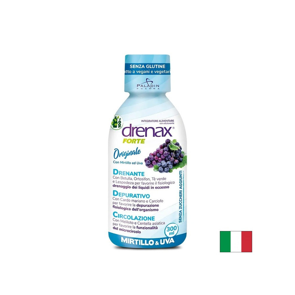 Diuretische Formel mit Traubensamen und Blaubeere - DRENAX - DRENAX® Forte, 300 ml, 10 Dosen