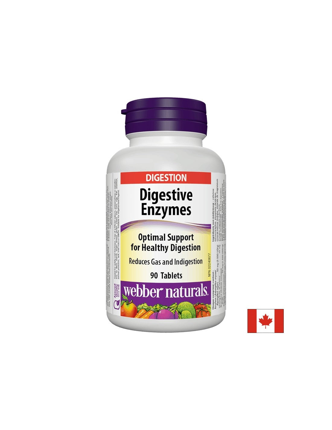 Verdauungsenzyme x 90 Tabletten <tc>Webber Naturals</tc>