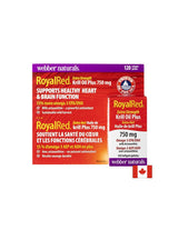 Dreifache Kombination zur Unterstützung von Herz und Gehirn – Krillöl + Omega-3 und Astaxanthin RoyalRed, 120 Softgel-Kapseln