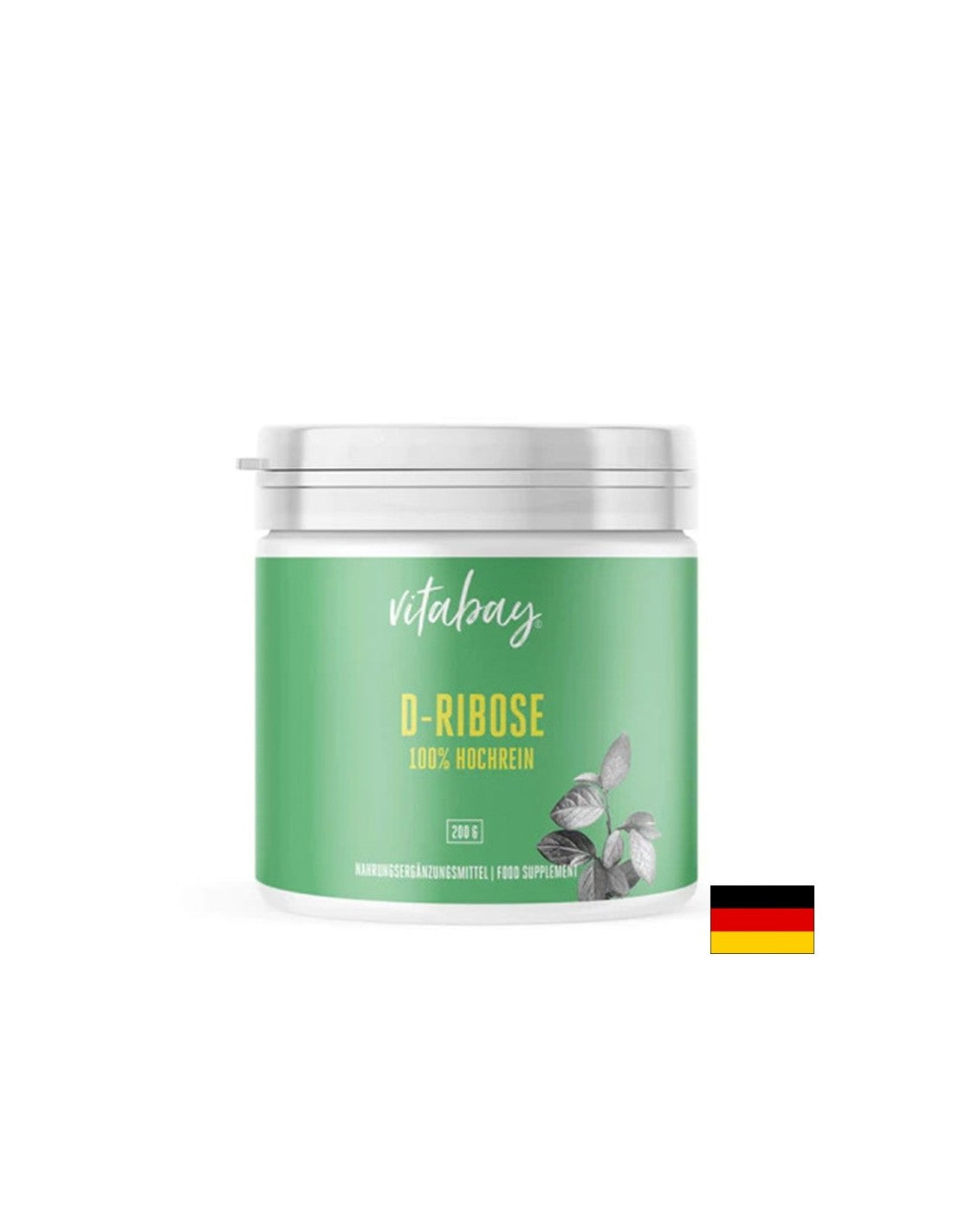 Energie und Ausdauer - D-Ribose, 200g <tc>Vitabay</tc> Pulver