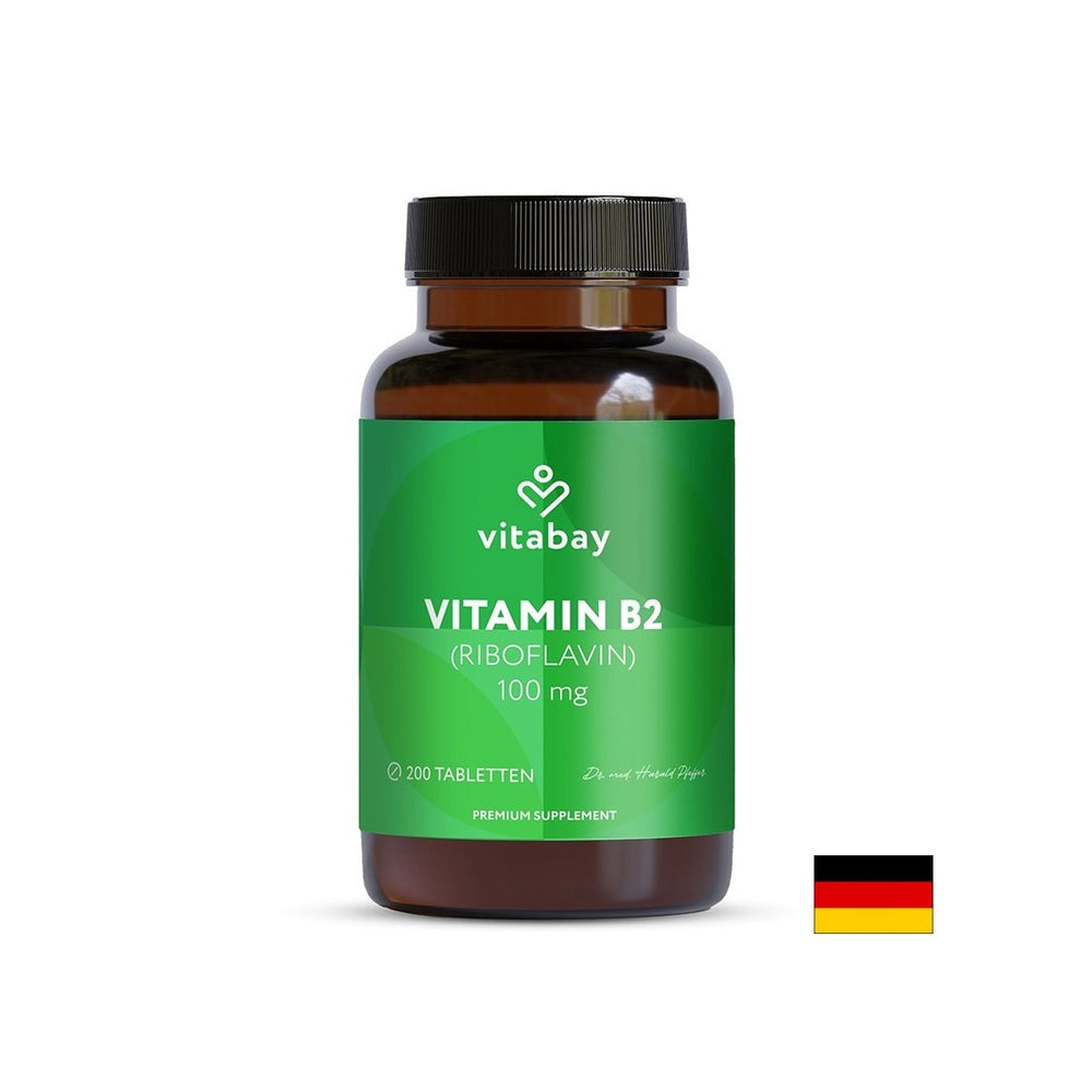 Energie- und Nervensystem - Vitamin B2 (Riboflavin), 100 mg x 200 Tabletten