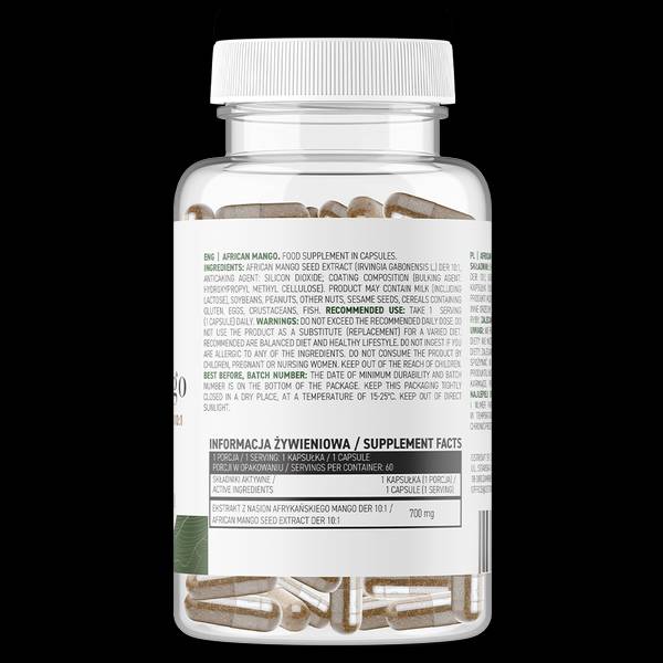 Afrikanische Mango 700 mg / Gemüse 60 Kapseln