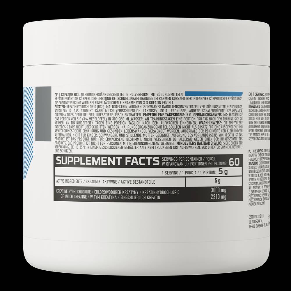 Kreatin -HCl -Pulver 300 Gramm