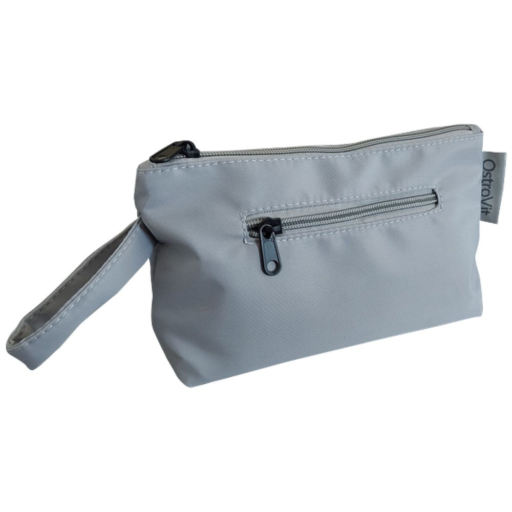 Wasserdichte Make-up-Beutel | Wasserdichtes Toilettenbeutel - grau 25 x 12 cm