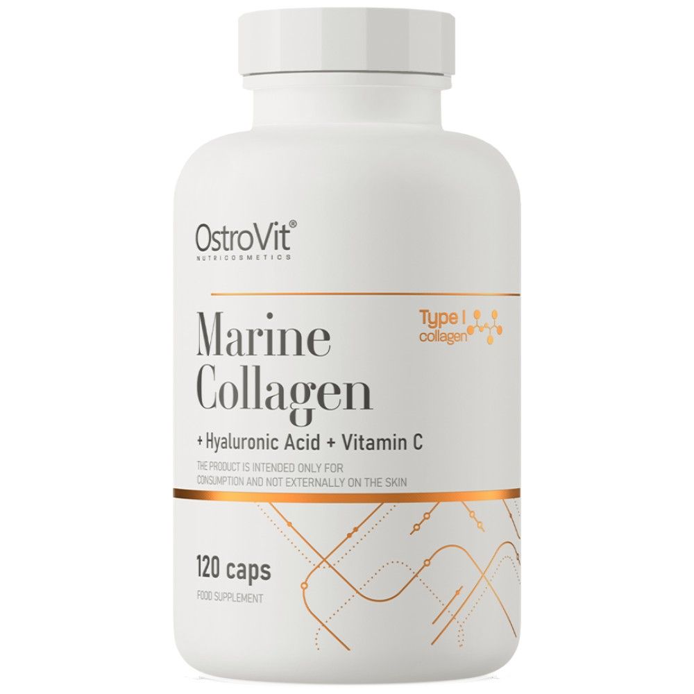 Meereskollagen / + Hyaluronsäure und Vitamin C - 120 Kapseln