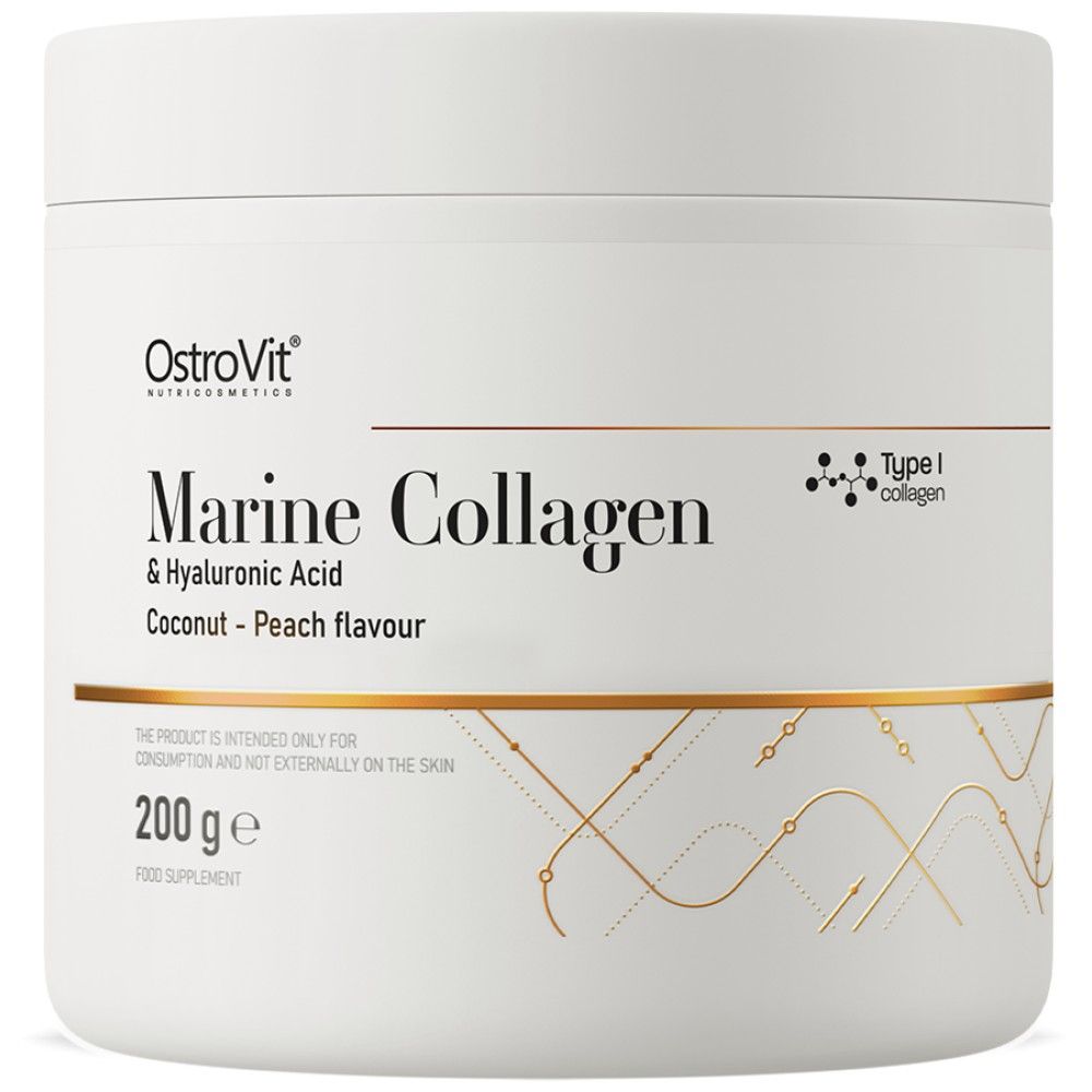 Marine Collagen & Hyaluronsäurepulver | mit Vitamin c - 200